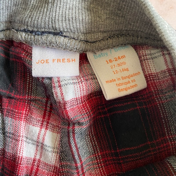 Joe Fresh Plaid Lined Jeans | 18-24 Months - Picture 6 of 6